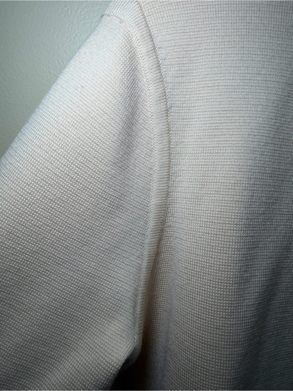 Talbots Collection 100% Merino Wool Cream Open Front Cardigan S - Picture 2 of 8